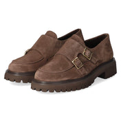 Schnallenschuhe  Braun
