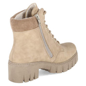 Schnürstiefeletten  Beige