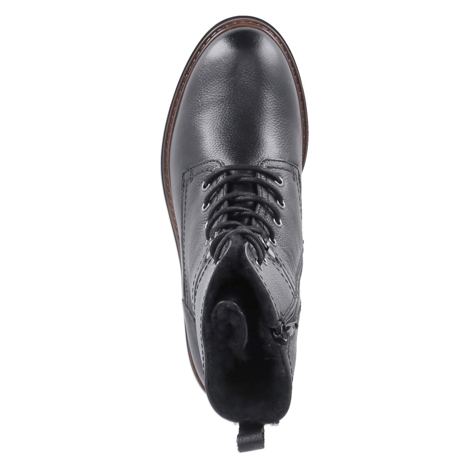 Winterschnürstiefeletten  Schwarz