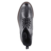 Winterschnürstiefeletten  Schwarz