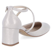 Riemchenpumps  Silber