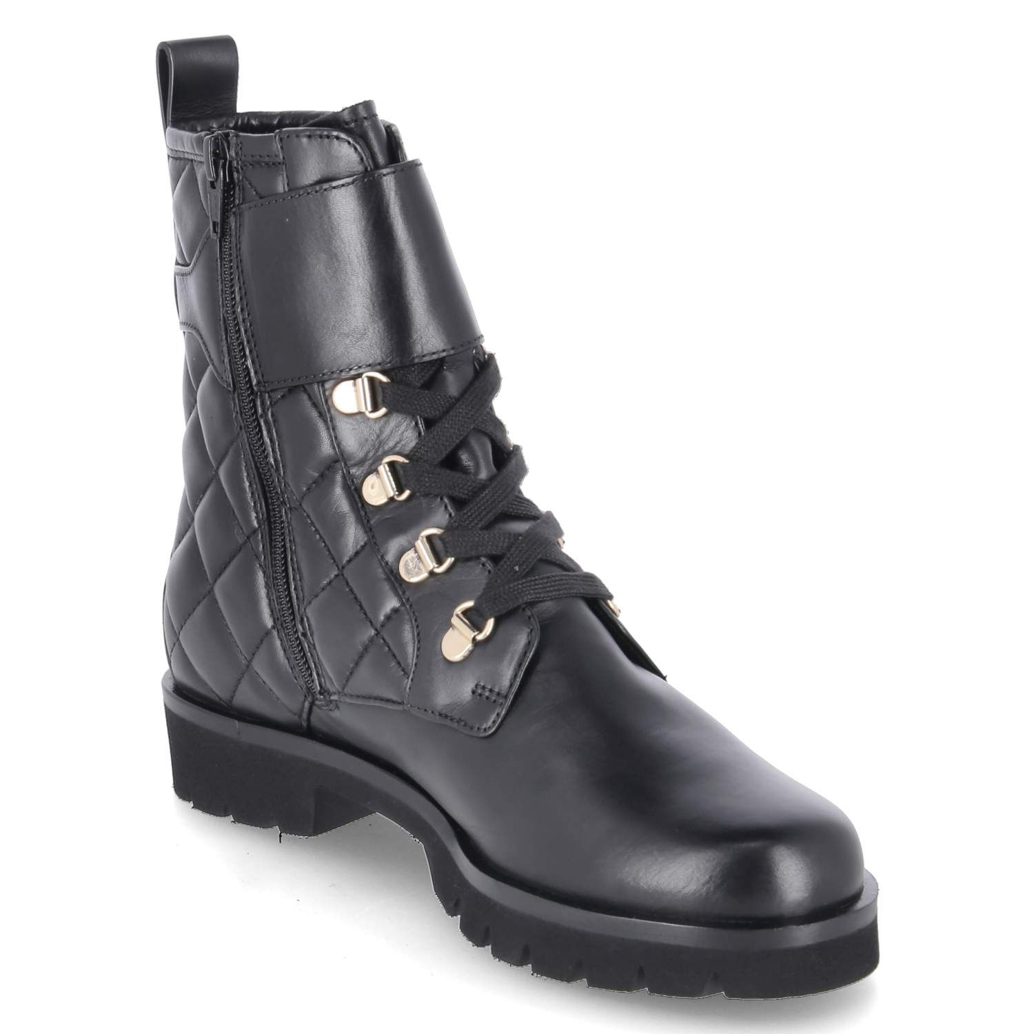 Schnürstiefeletten  Schwarz