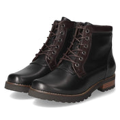 Schnürstiefeletten  Schwarz