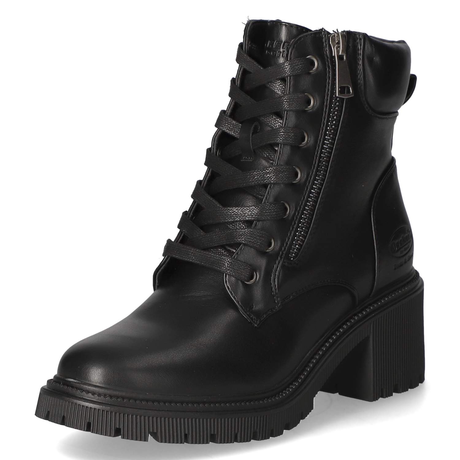 Schnürstiefeletten  Schwarz