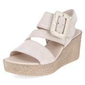 Espadrille-Sandaletten  Beige