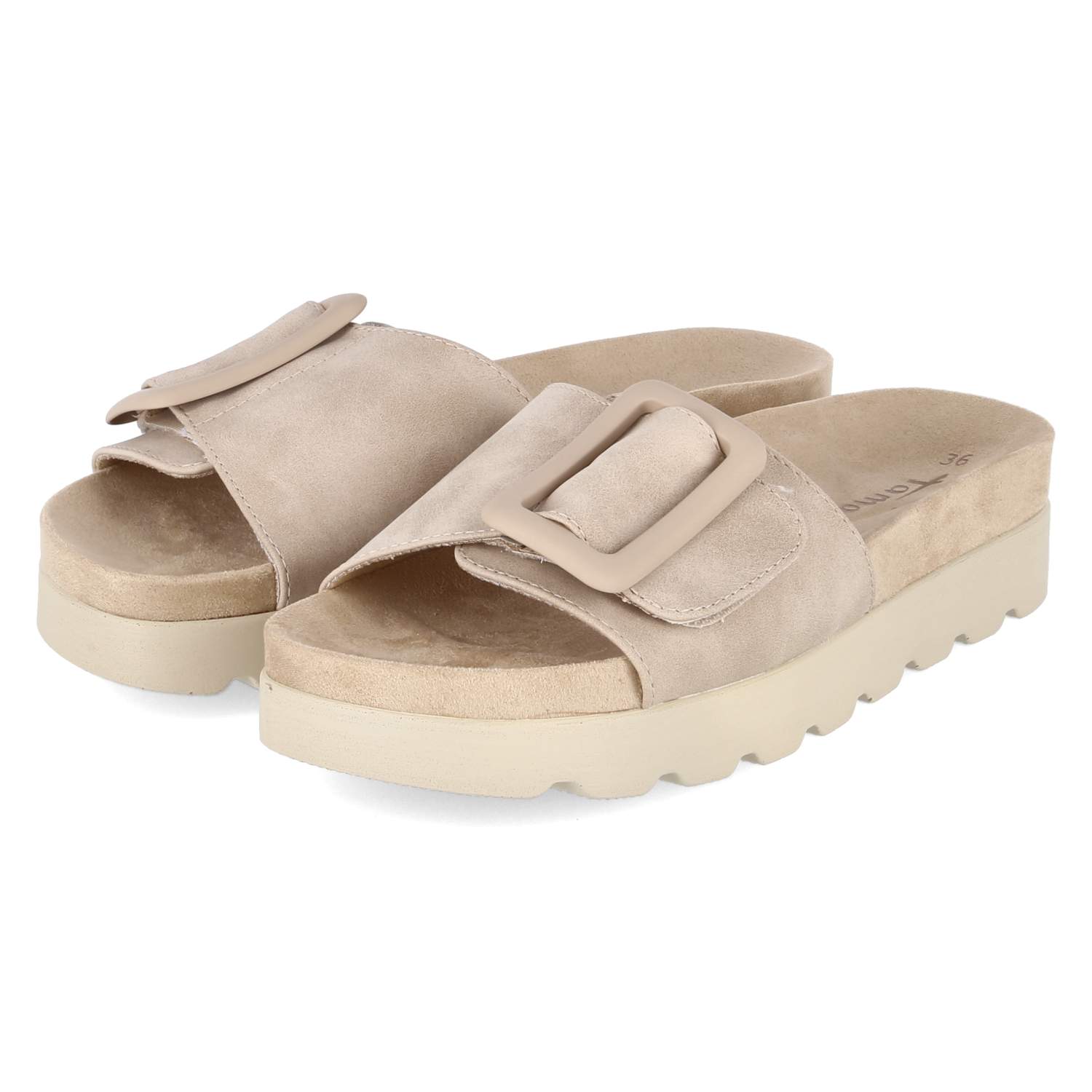 Pantoletten  Beige