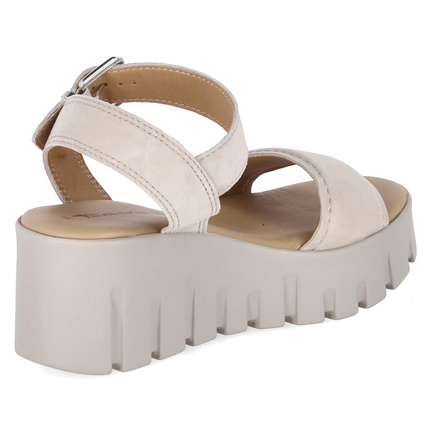 Plateausandalen  Taupe