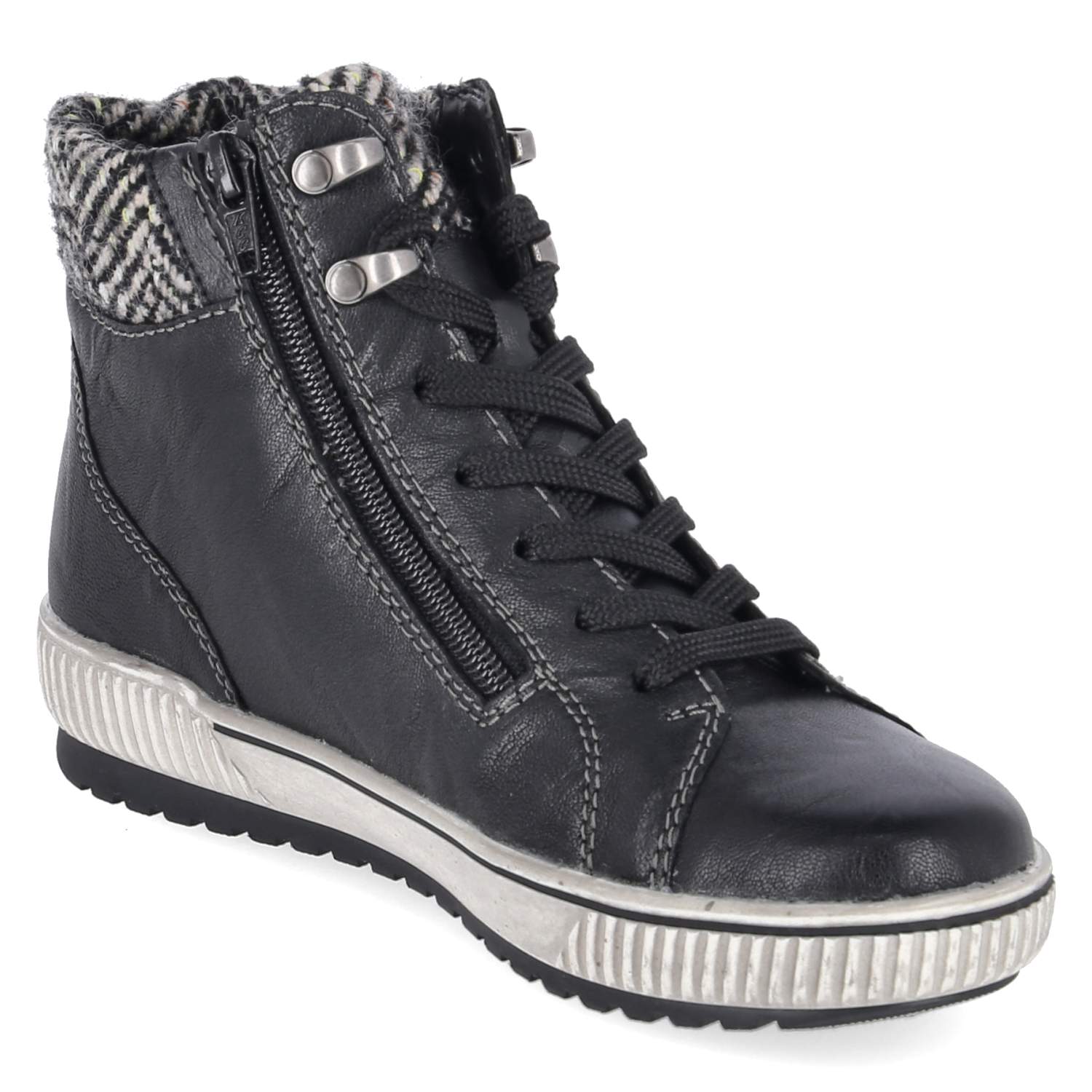 Schnürstiefeletten  Schwarz