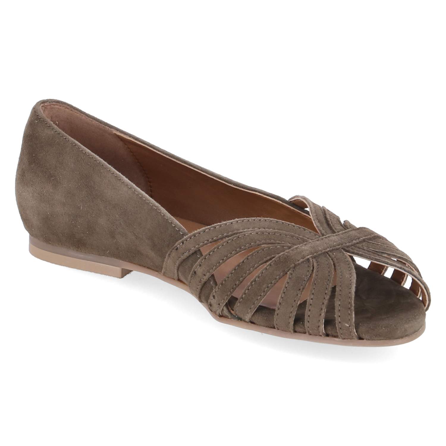 Peep Toe Ballerinas PASSIONATE  Grün