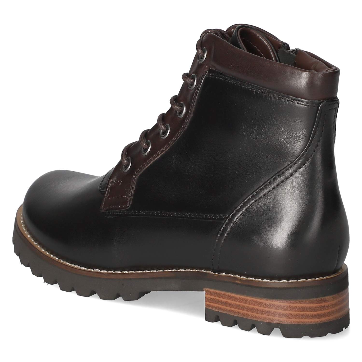 Schnürstiefeletten  Schwarz