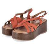 Plateausandalen  Rot