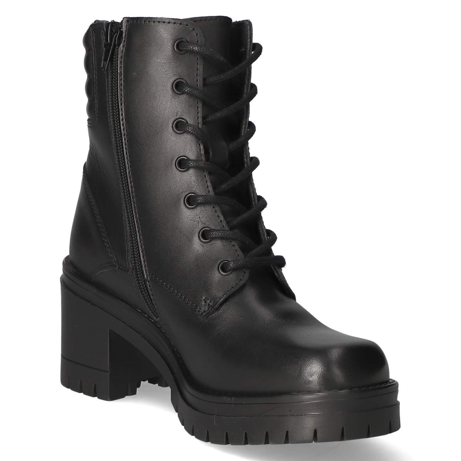 Schnürstiefeletten  Schwarz