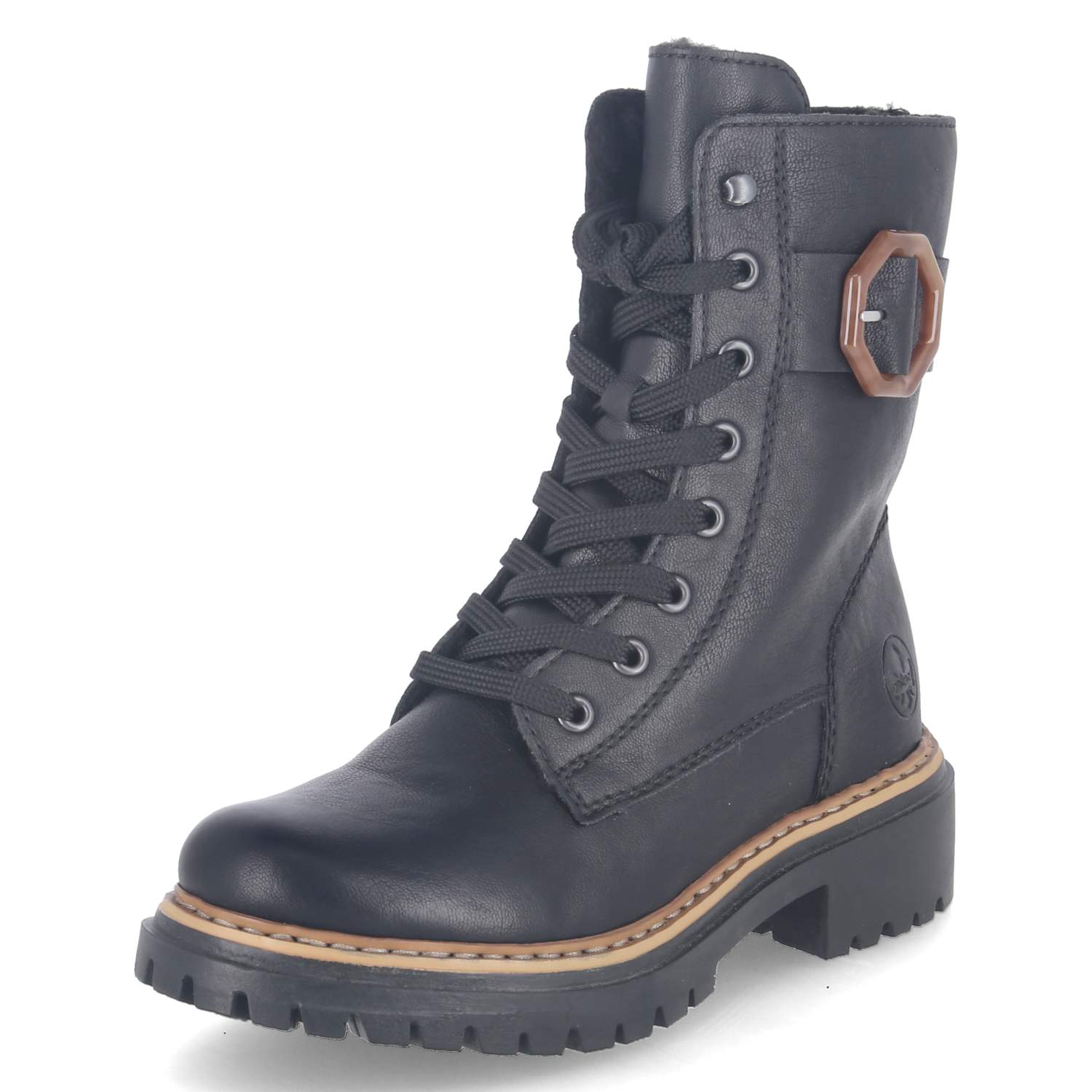 Schnürboots  Schwarz