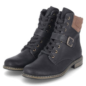 Schnürstiefeletten  Schwarz
