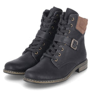 Schnürstiefeletten  Schwarz
