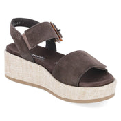 Plateau-Sandalen  Braun