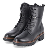 Winterschnürstiefeletten  Schwarz