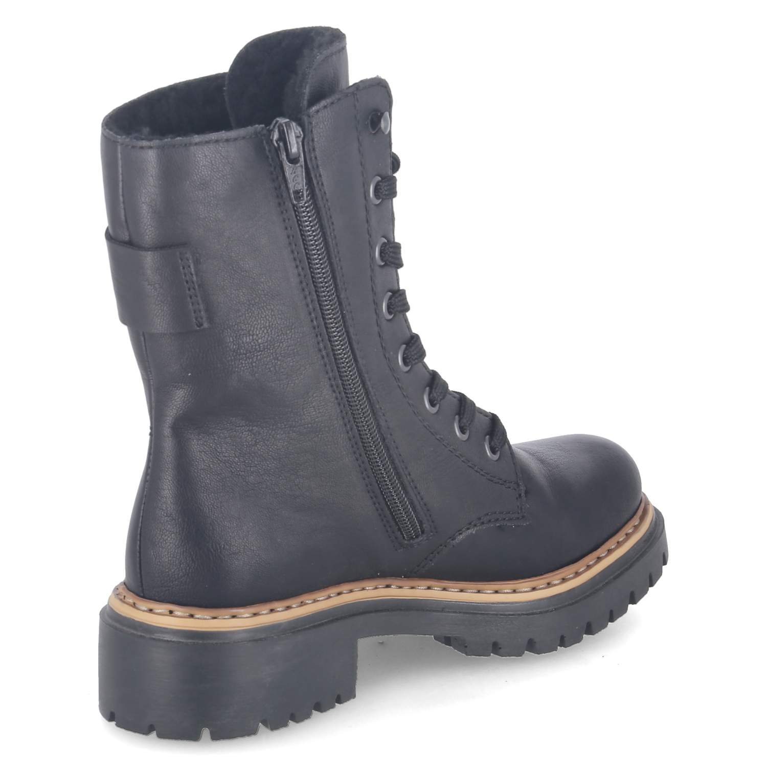 Schnürboots  Schwarz
