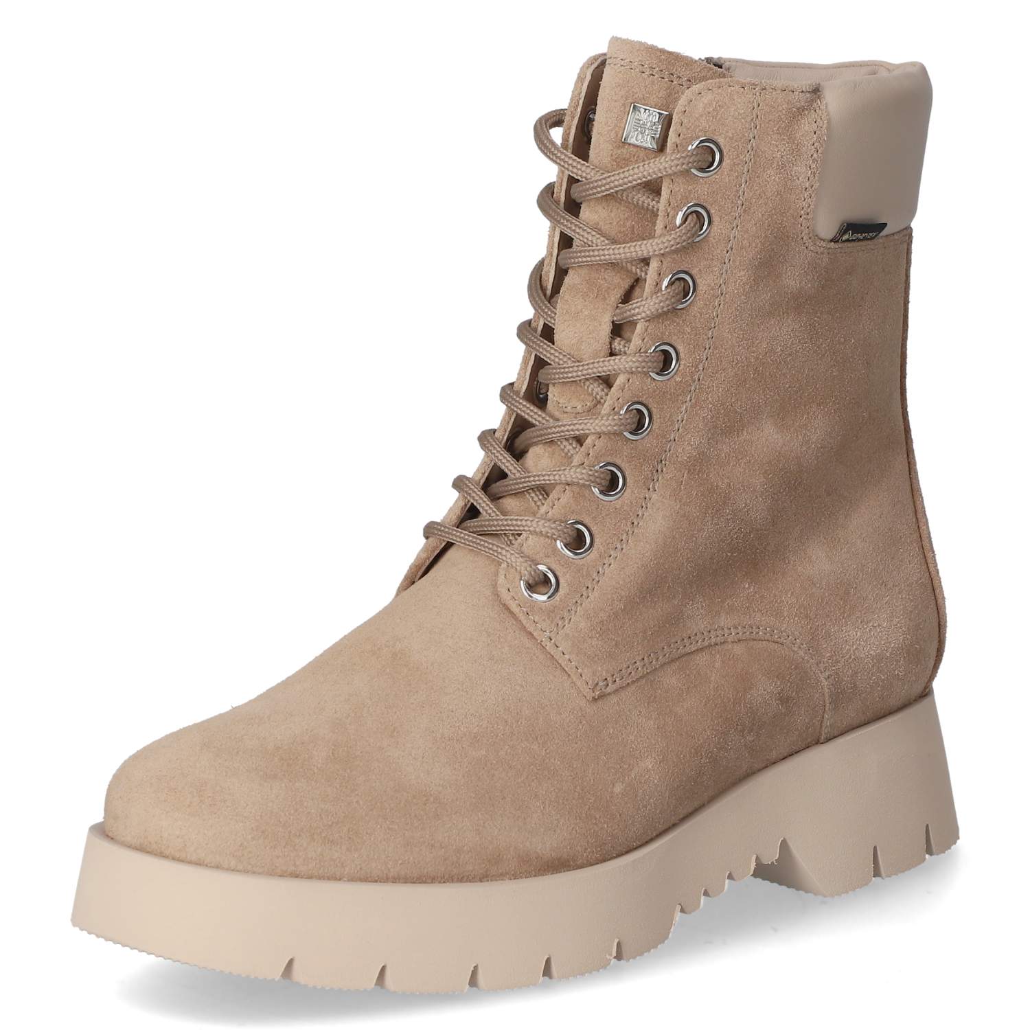 Winterschnürstiefeletten  Beige