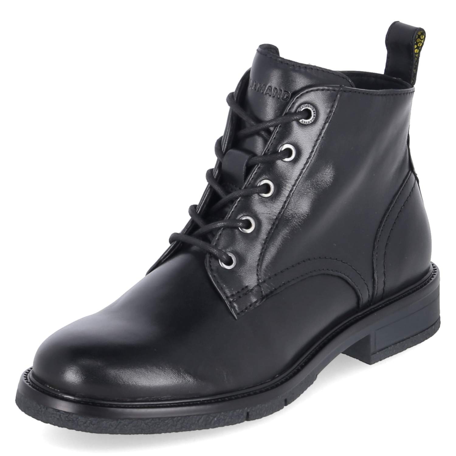 Schnüstiefeletten  Schwarz