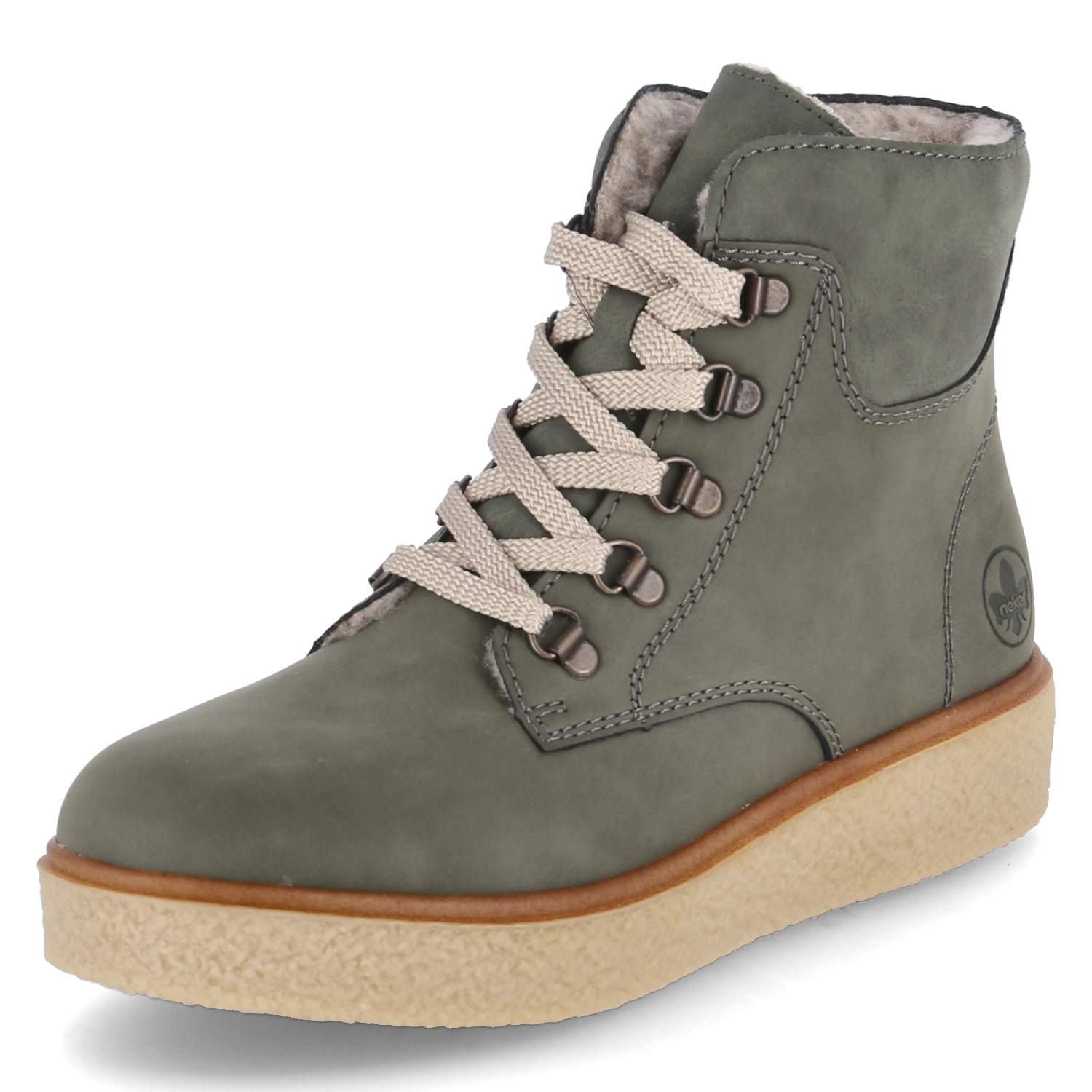 Schnürstiefeletten  Grün