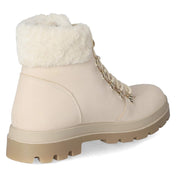 Schnürstiefeletten  Beige