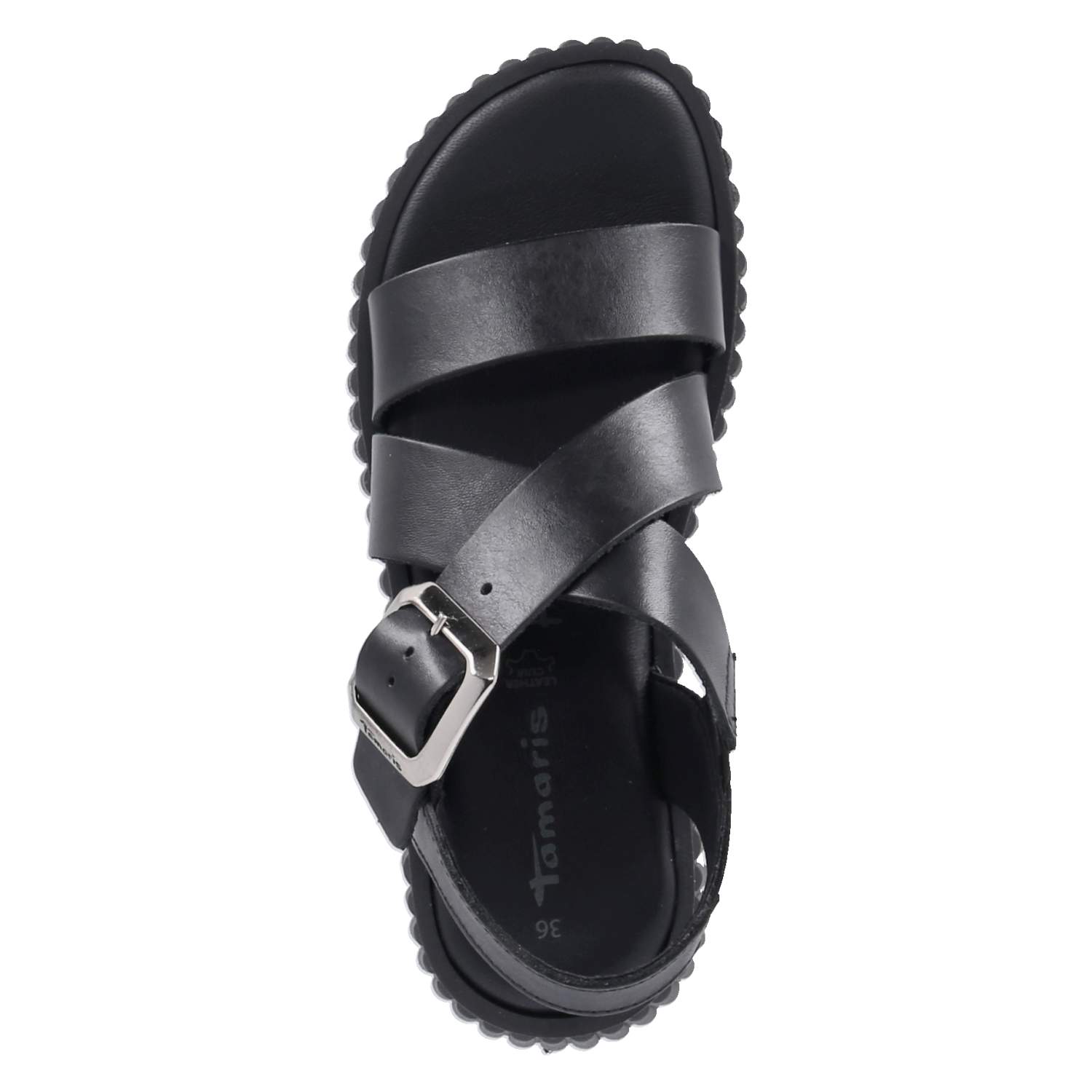 Plateau-Sandalen  Schwarz