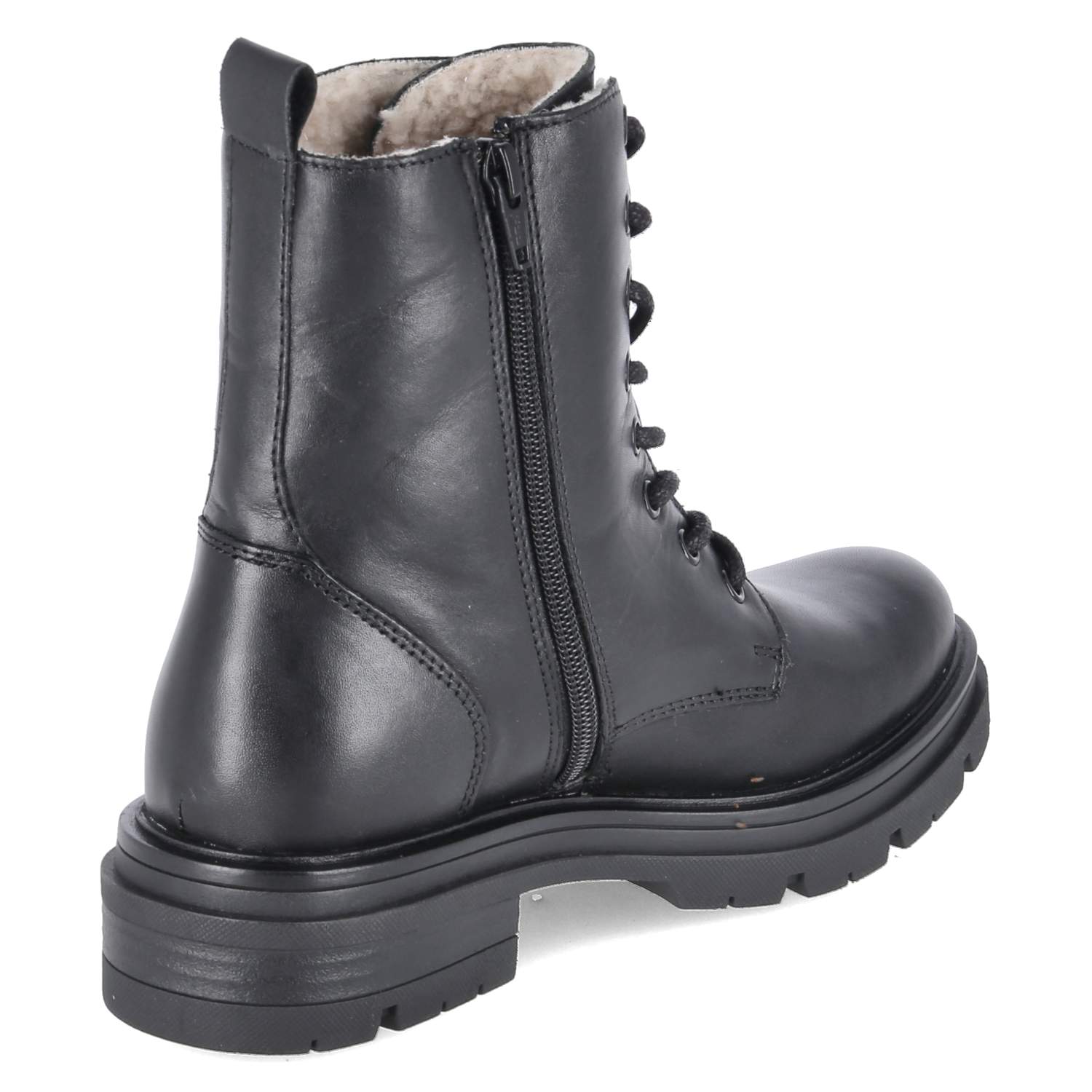 Schnürboots  Schwarz