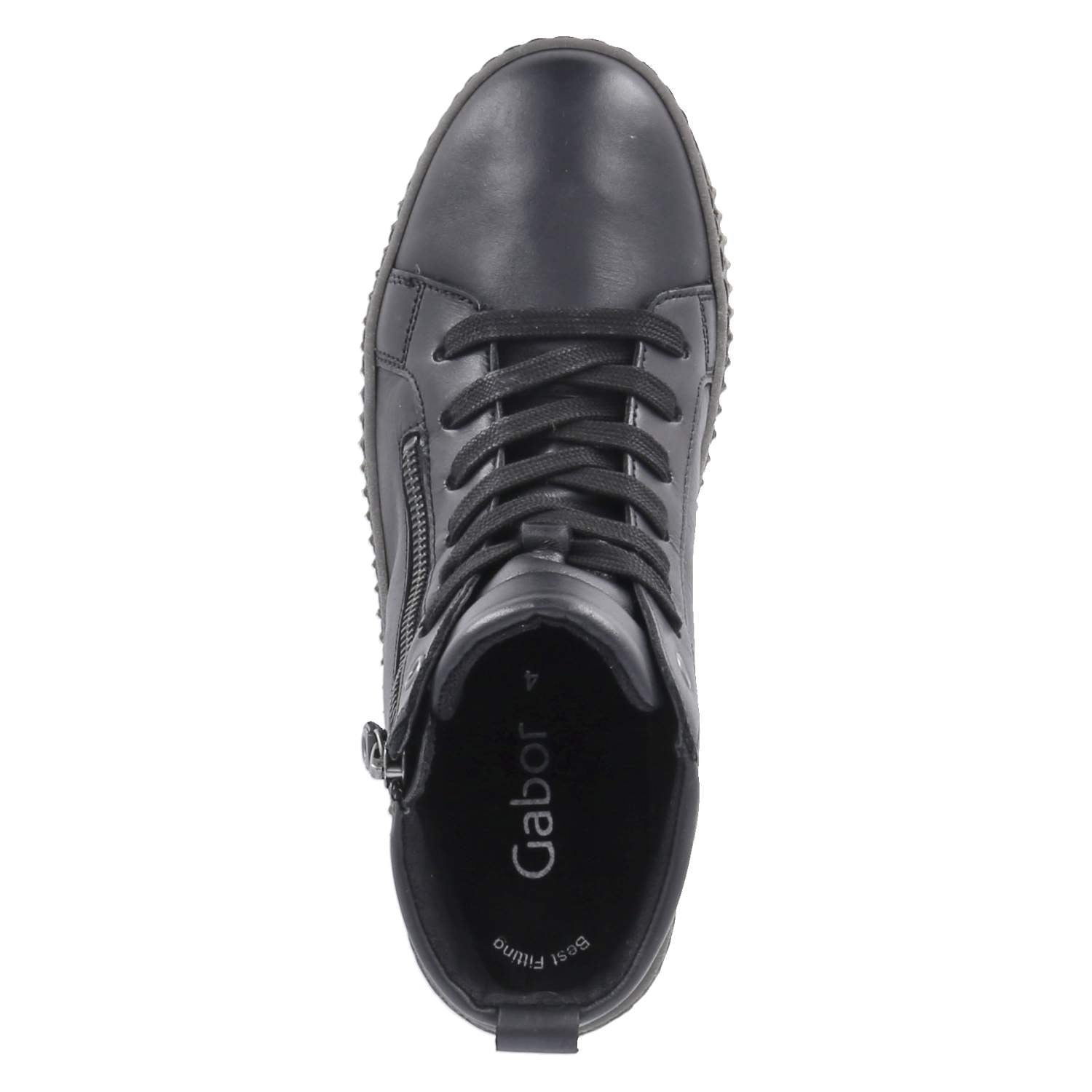 Schnürstiefeletten  Schwarz