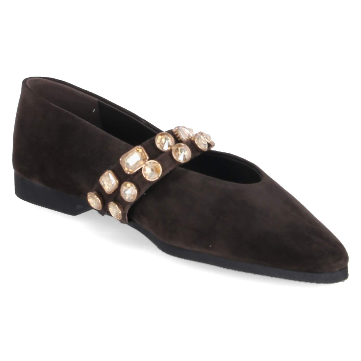 Spangenballerinas  Braun
