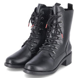 Schnürstiefeletten  Schwarz