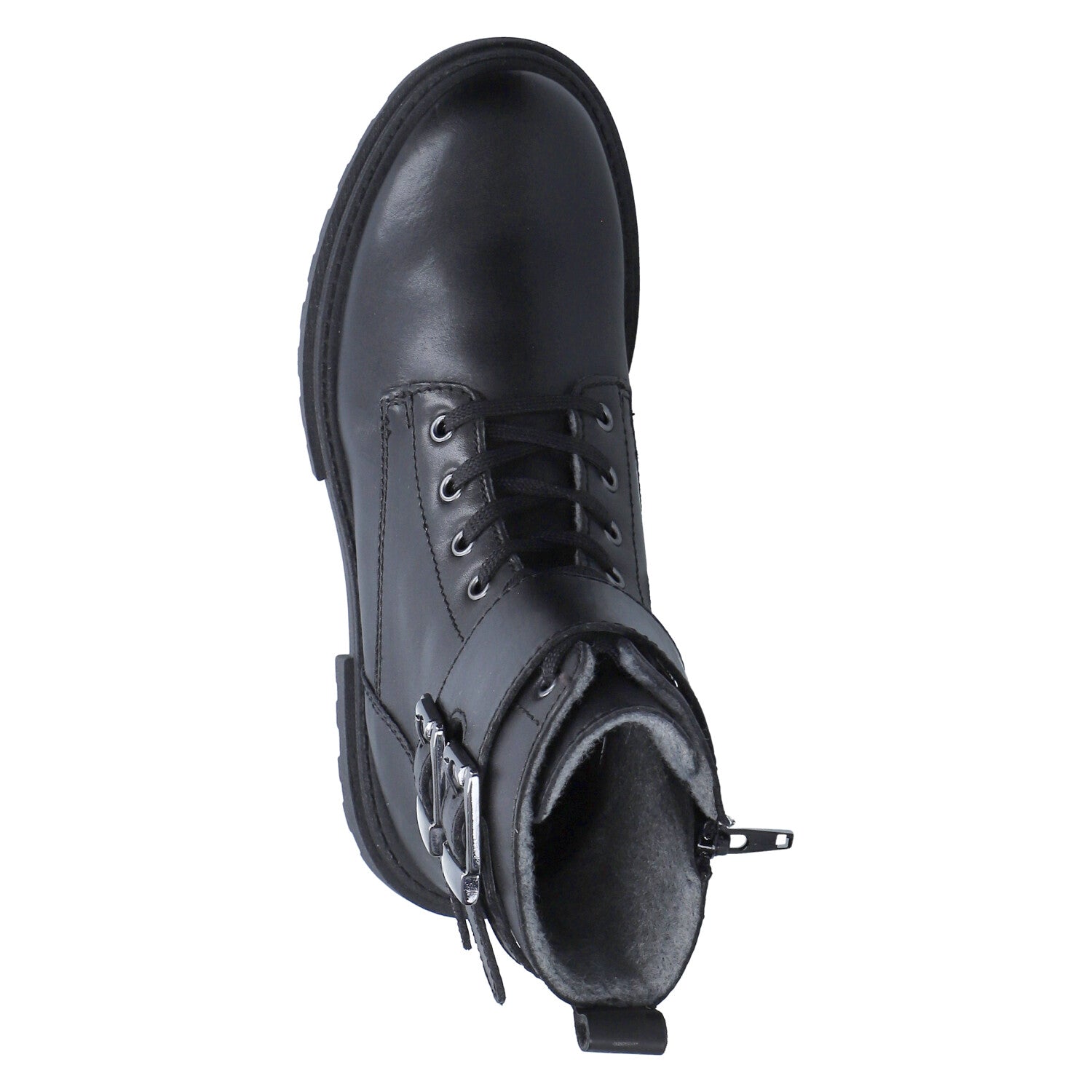 Schnürstiefeletten  Schwarz