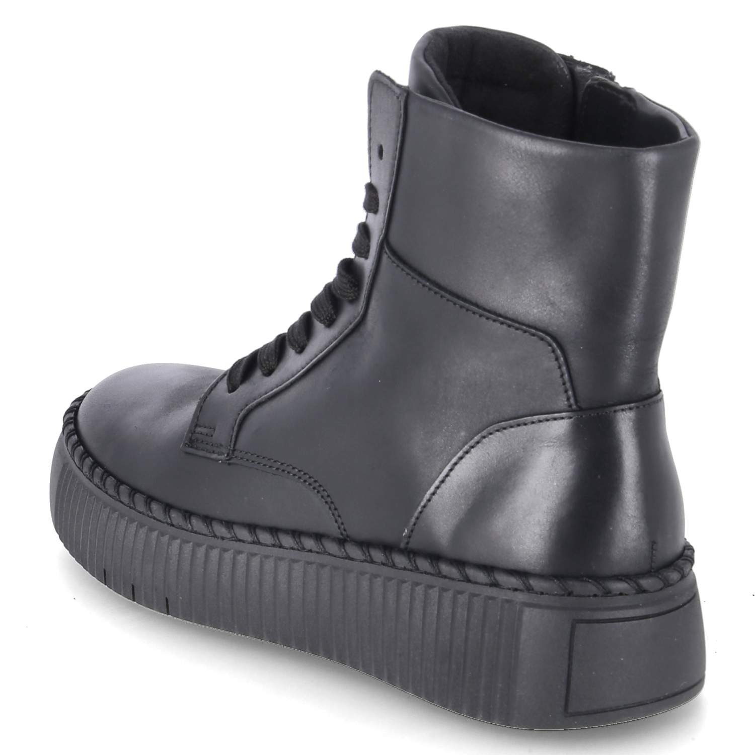 Schnürstiefeletten  Schwarz
