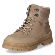 Schnürstiefeletten  Beige