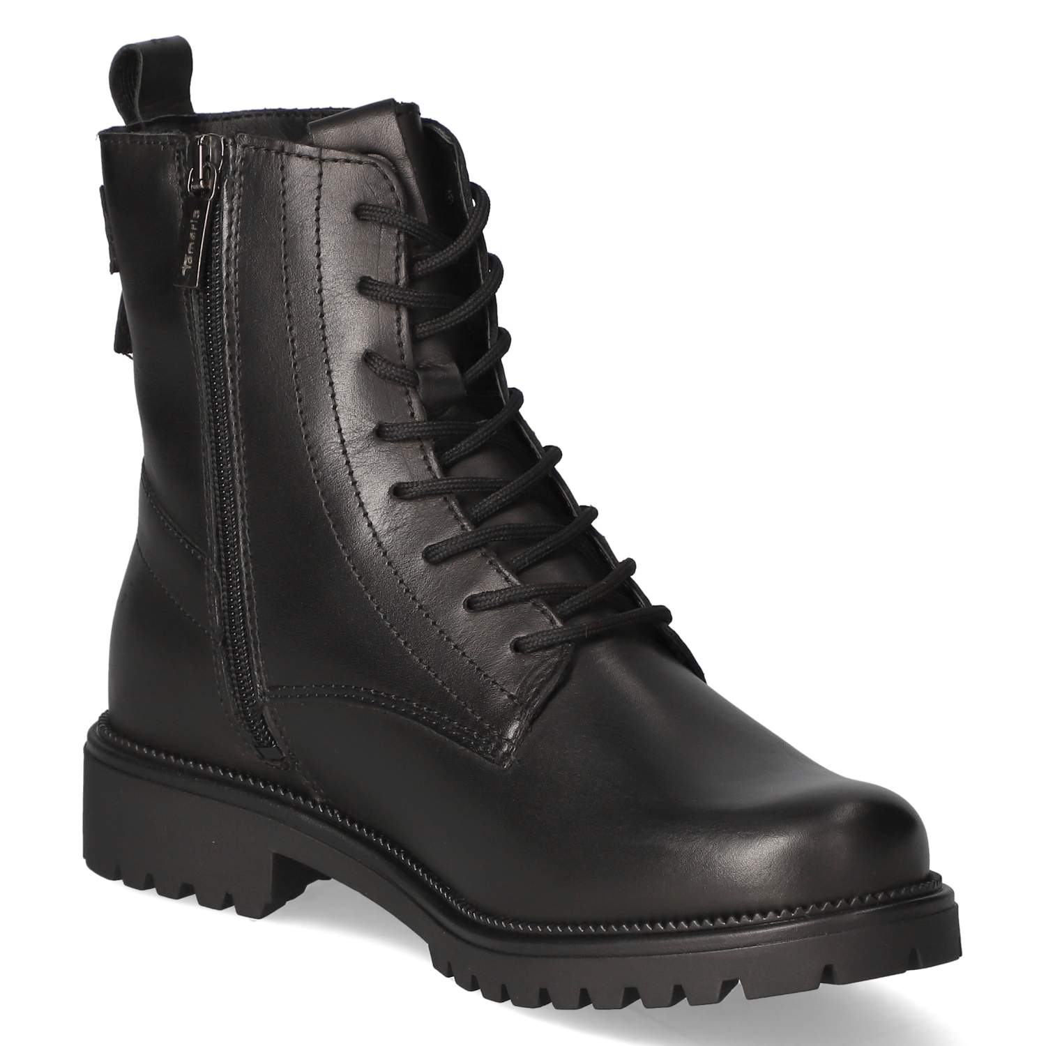 Schnürstiefeletten  Schwarz