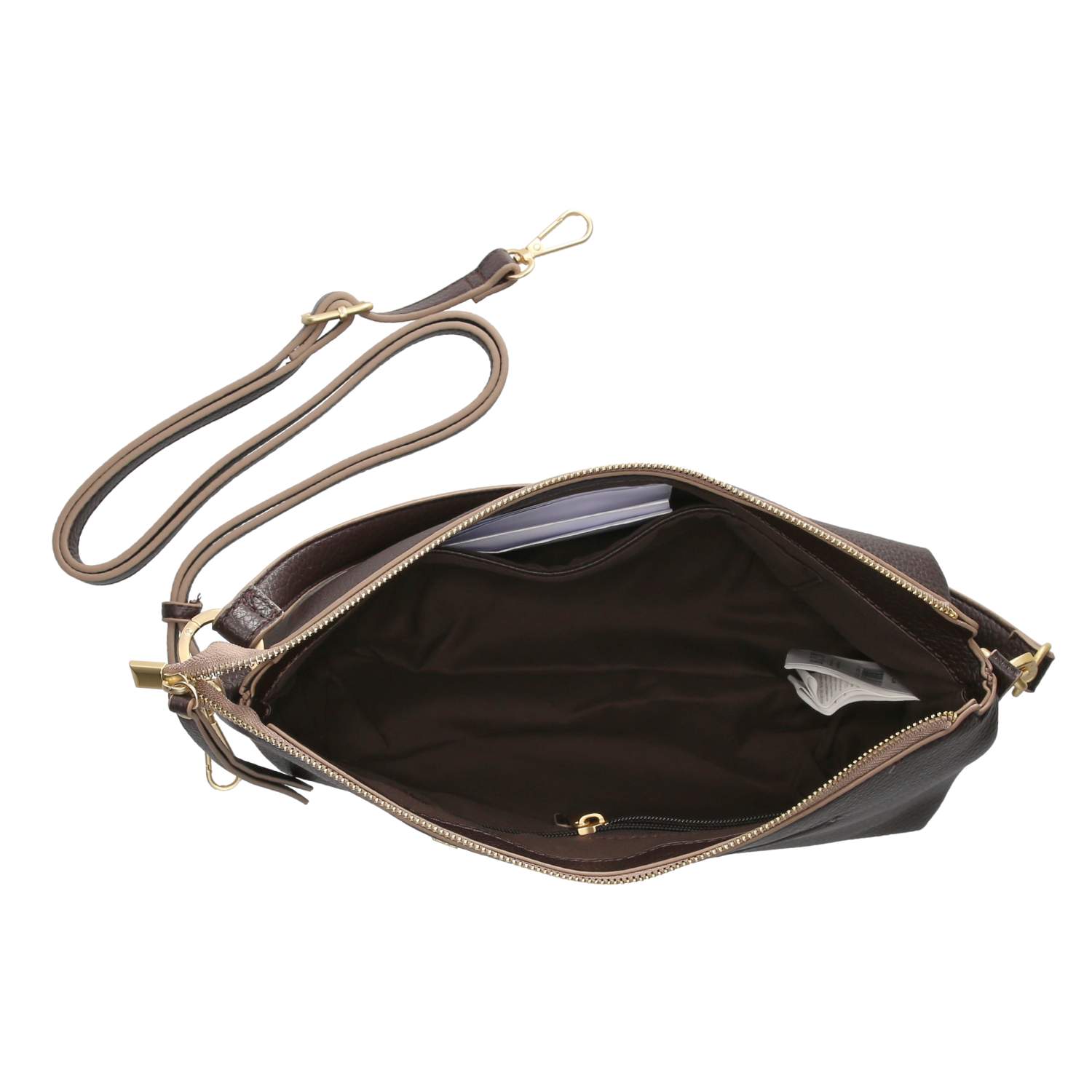 Schultertasche  Braun