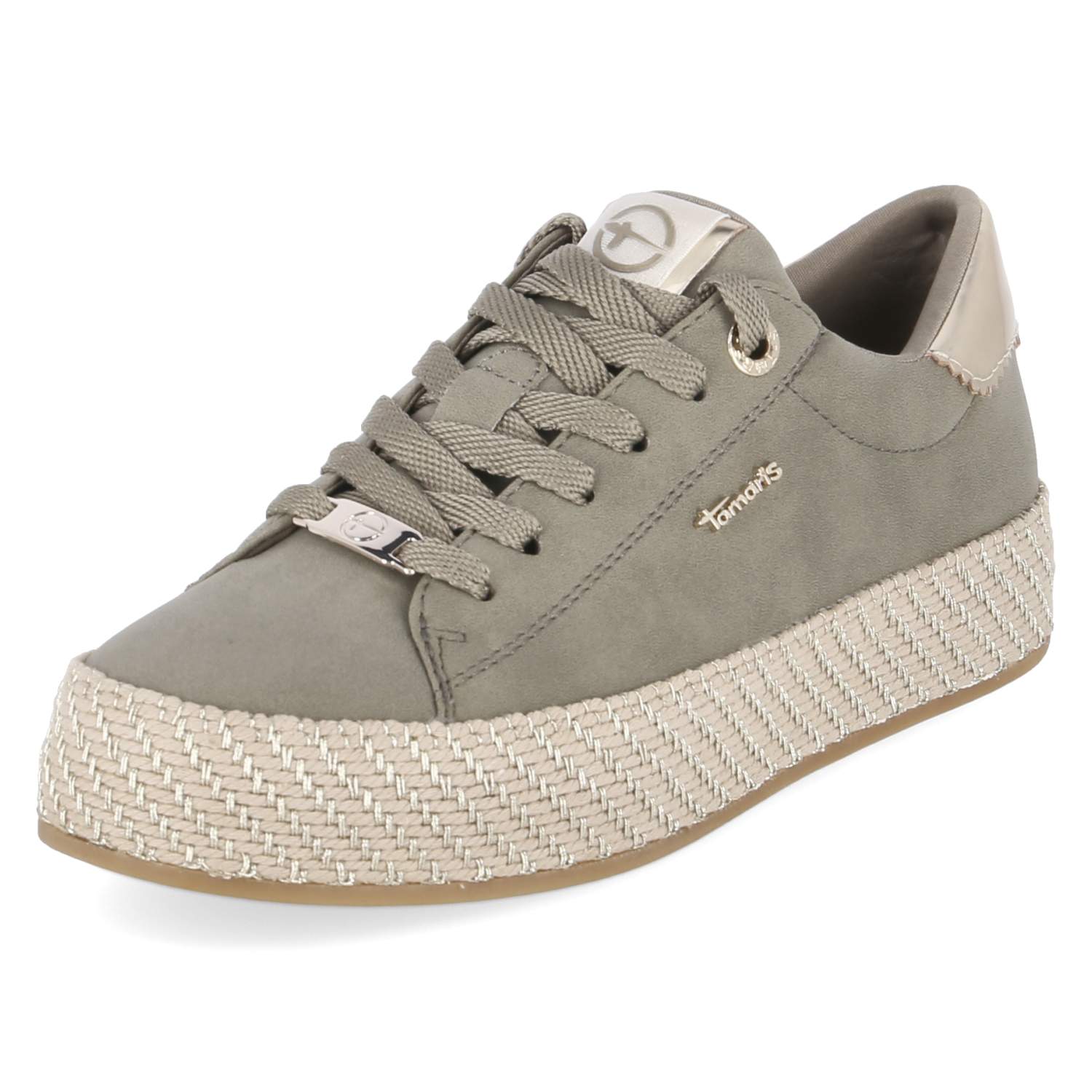Espadrille-Sneaker  Grün
