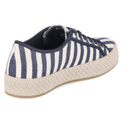 Schnür-Espadrilles  Blau
