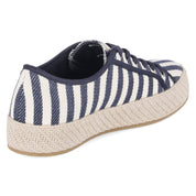 Schnür-Espadrilles  Blau