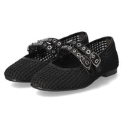 Spangenballerinas Schwarz