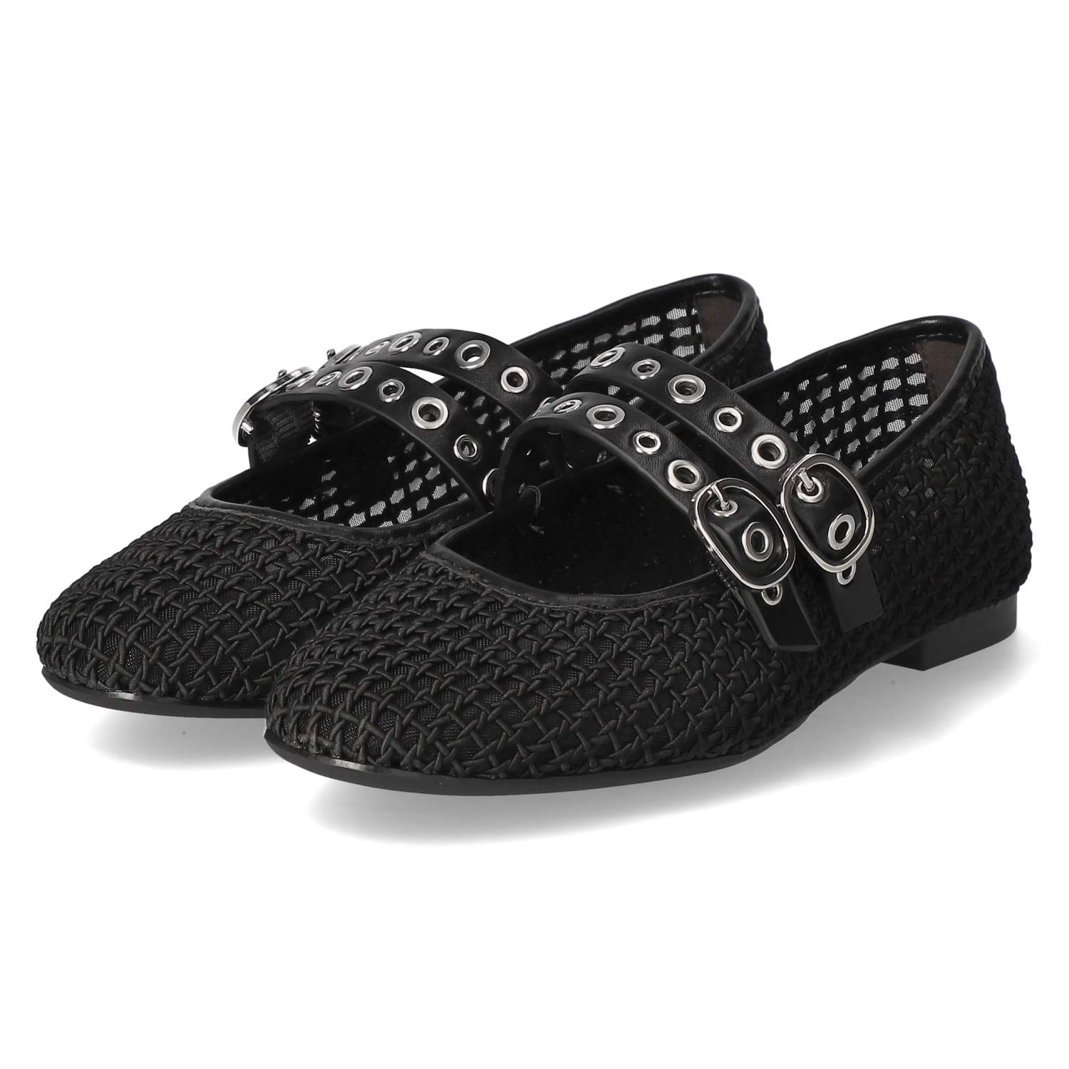 Spangenballerinas  Schwarz