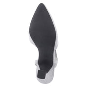 Riemchenpumps Silber