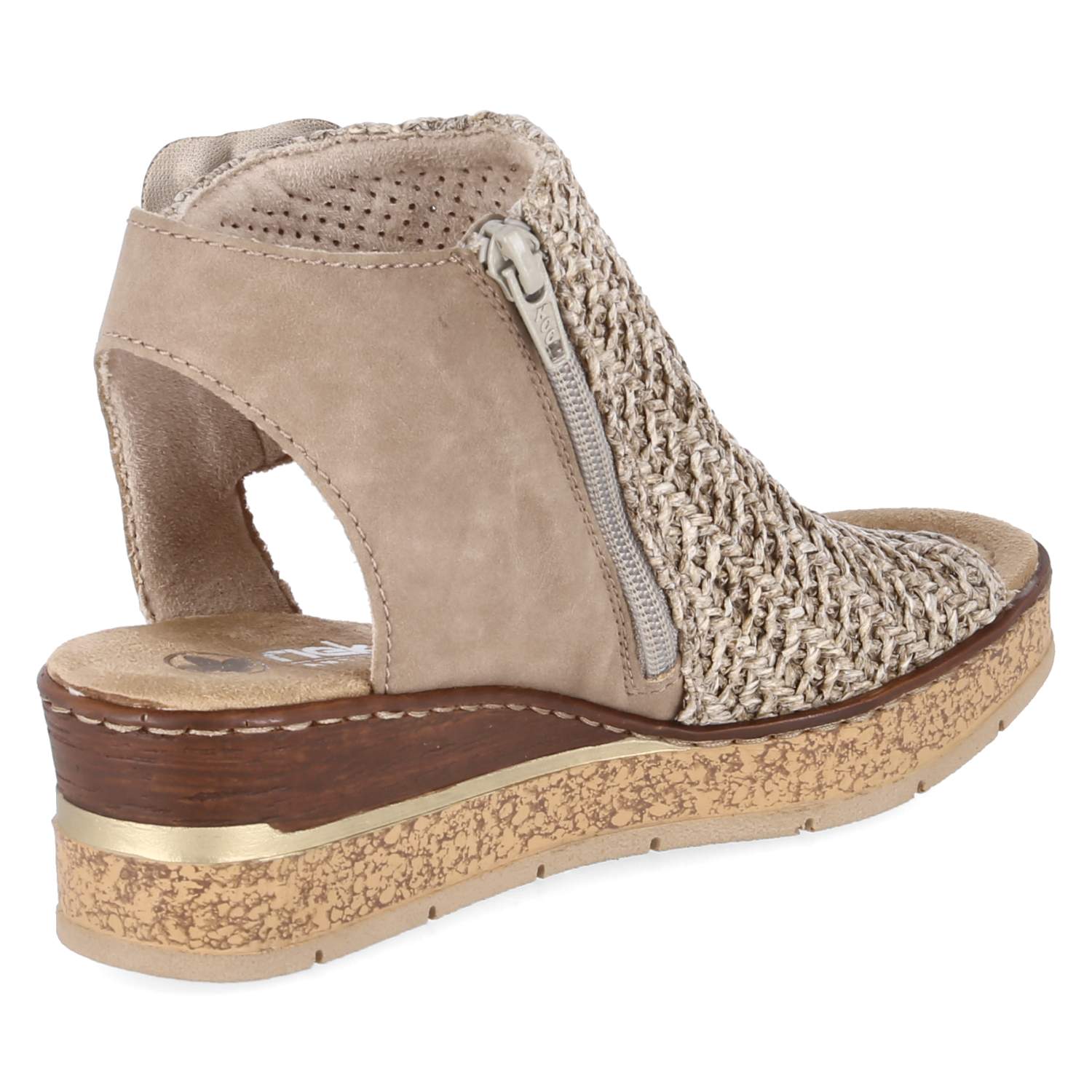 Schaftsandaletten  Beige