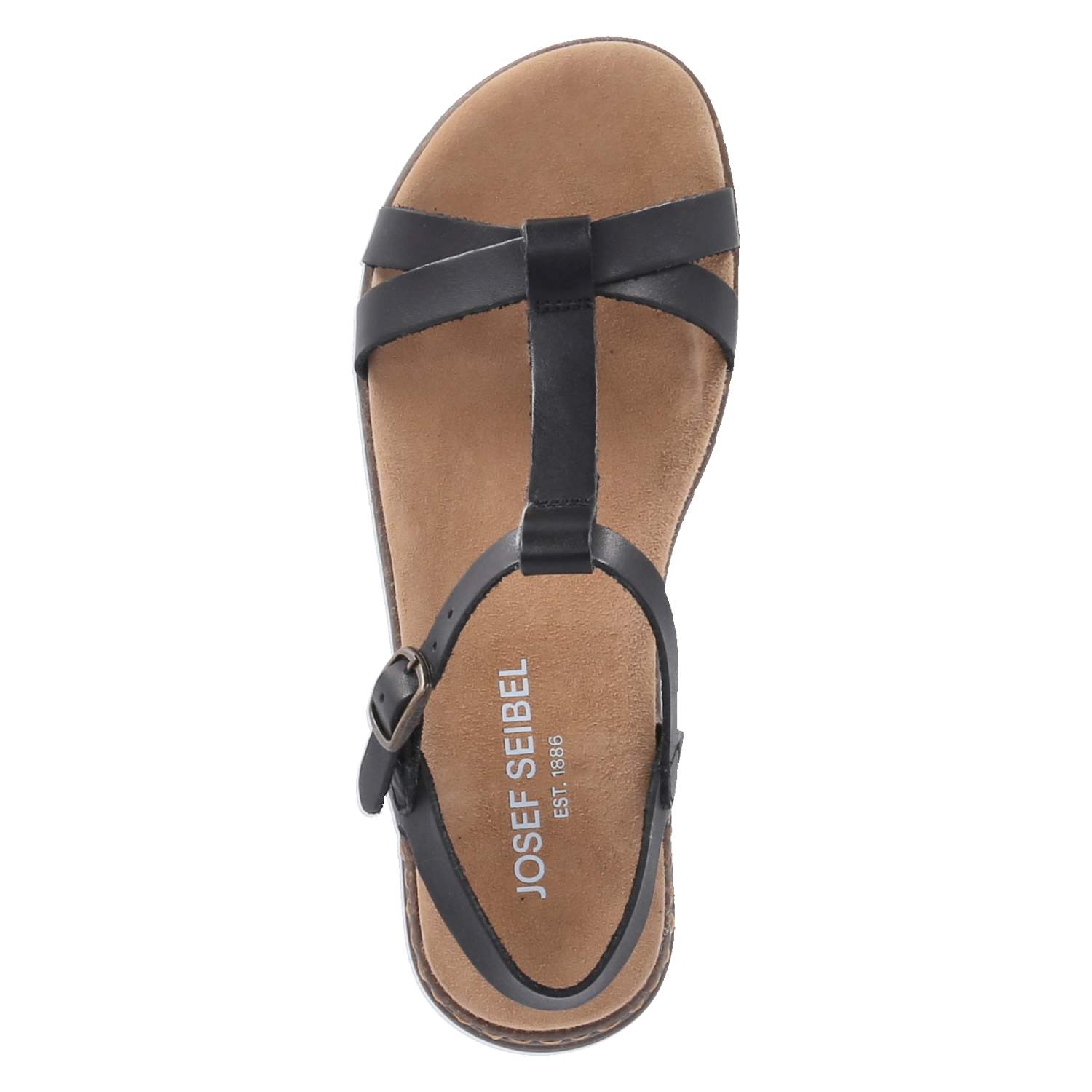 T-Steg-Sandalen FABRICIA 01  Schwarz