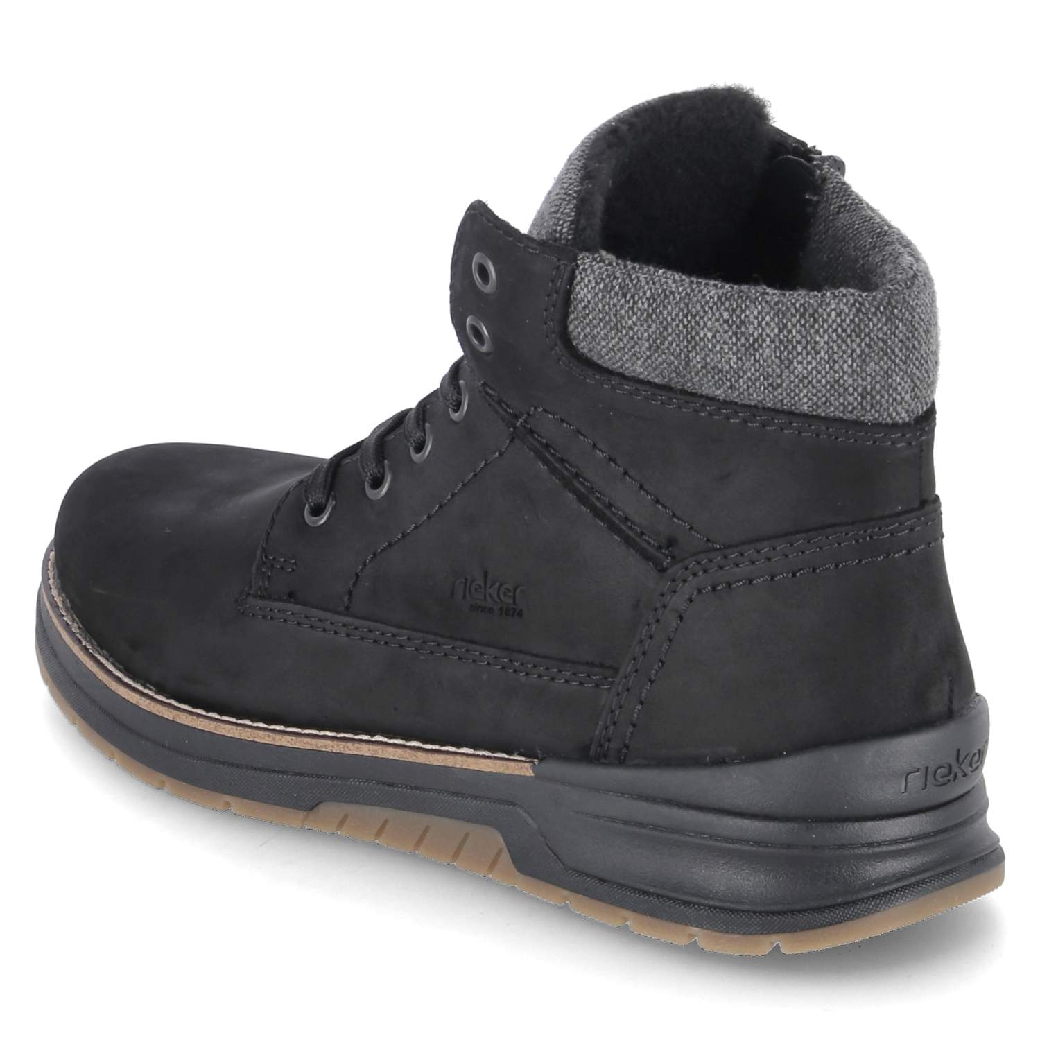 Schnürstiefeletten  Schwarz