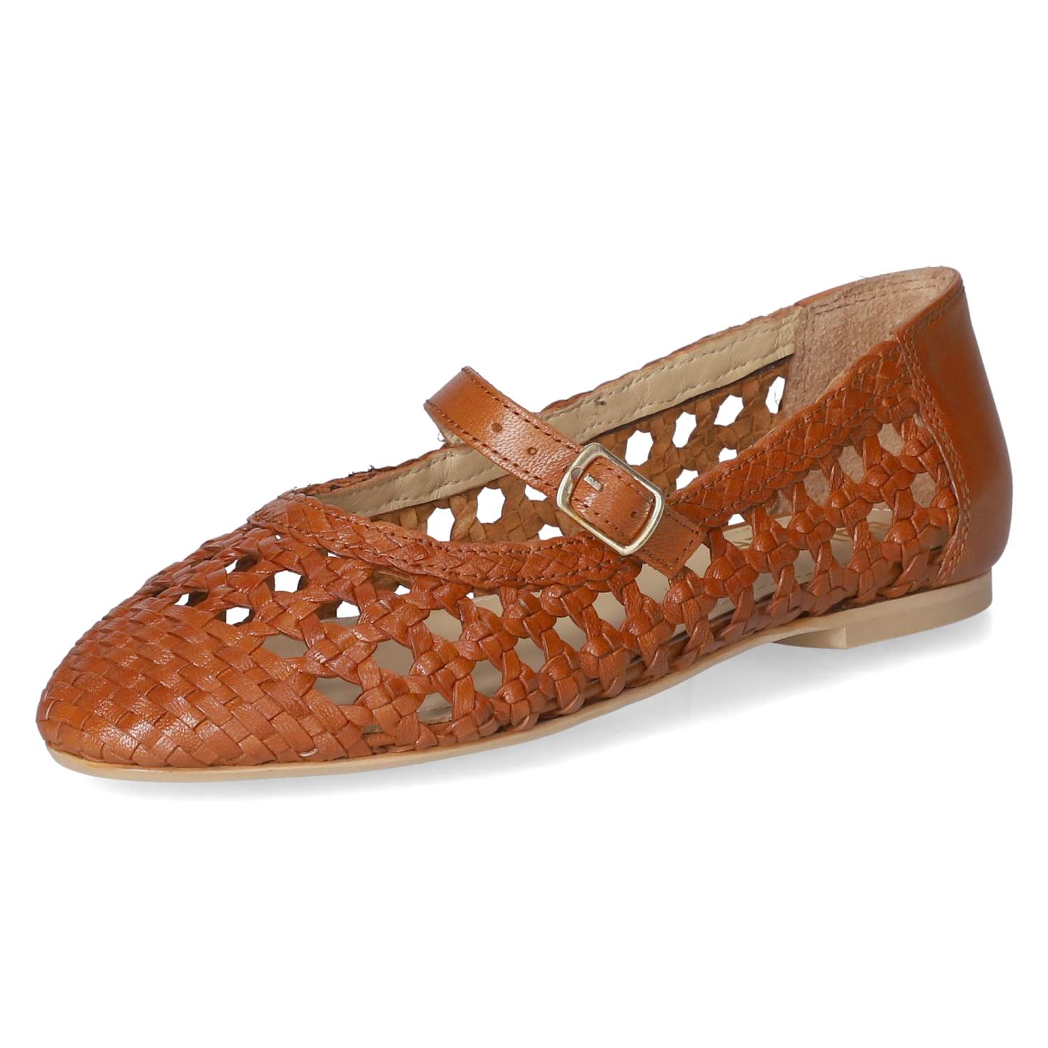 Spangenballerinas  Braun