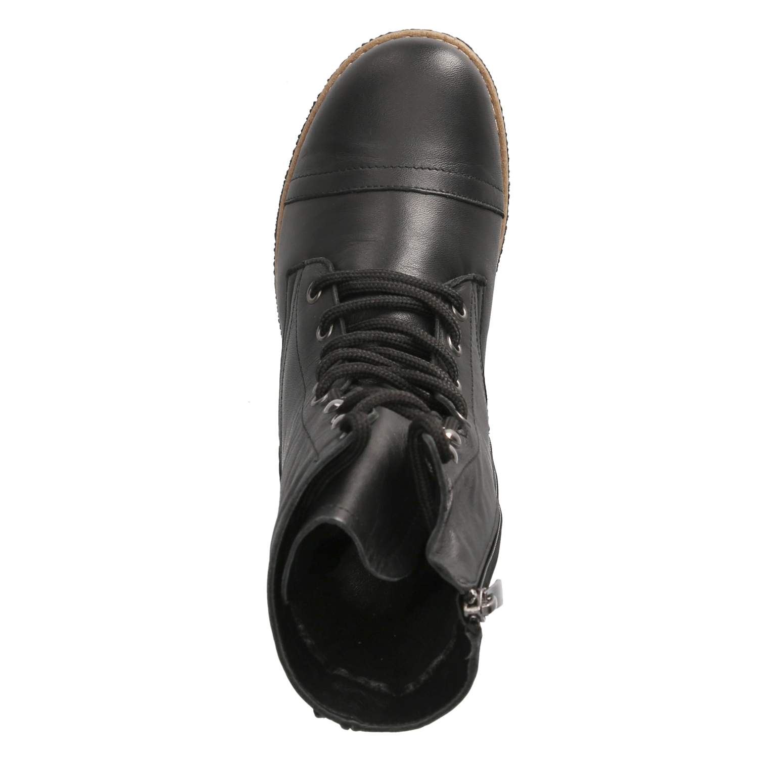 Schnürstiefeletten  Schwarz