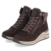 Schnürstiefeletten  Braun