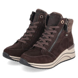 Schnürstiefeletten  Braun