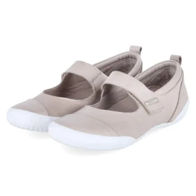 Spangenballerinas - silbergrau